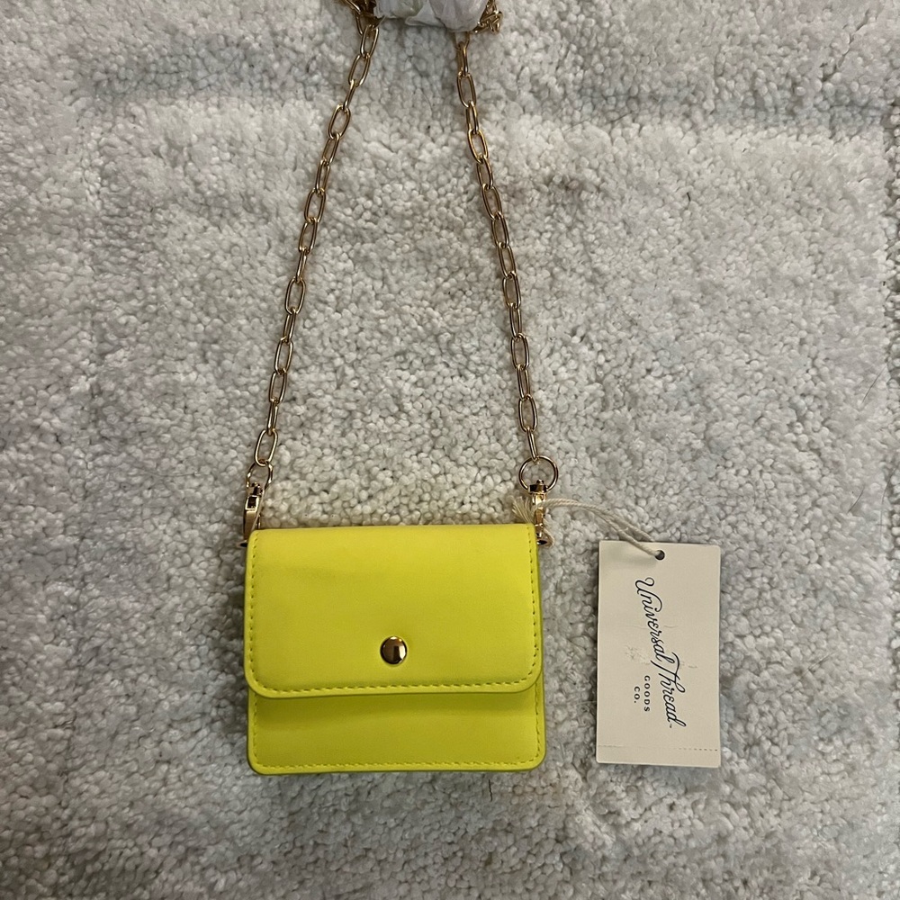 Universal Thread Yellow Mini Bag with Chain Strap - Picture 9 of 11